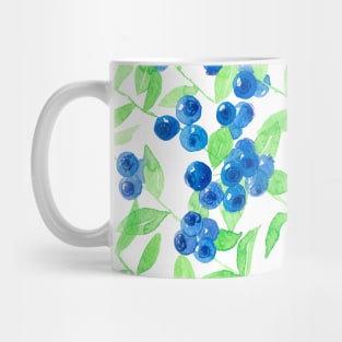 Bluberries watercolor pattern Mug